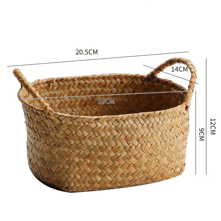 Handwoven Seagrass Storage Basket Kalsten