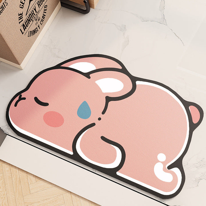 Cute Bunny Door Mat Kalsten
