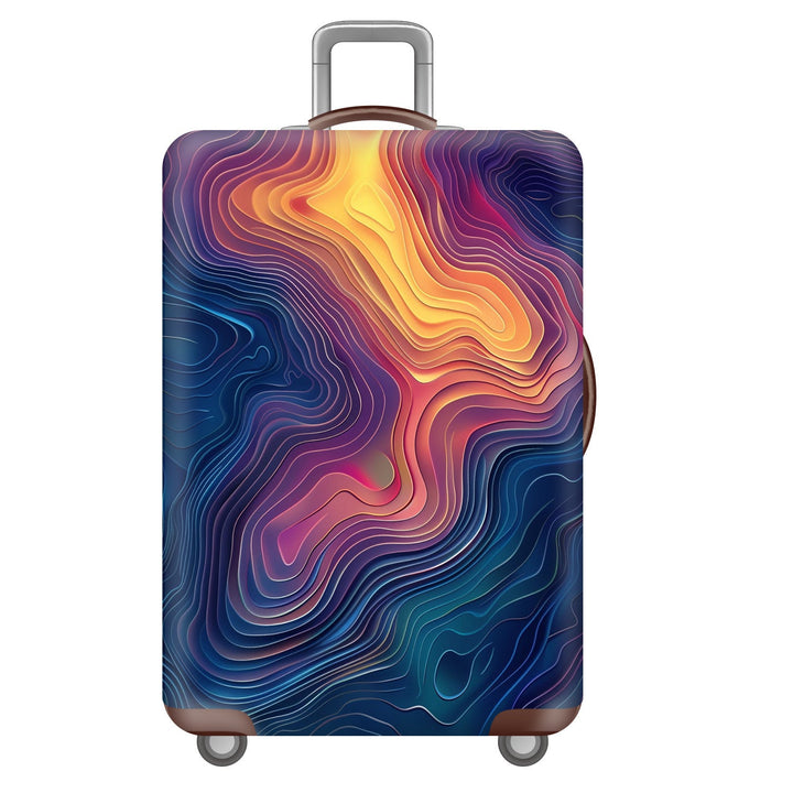 Unisex nan robust hard-shell suitcase with artistic face portrait print and 360° wheels Kalsten
