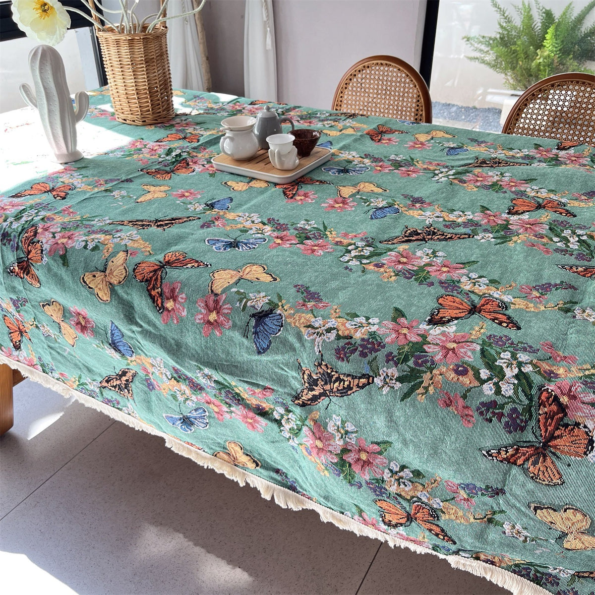 Elegant Floral Table Cover