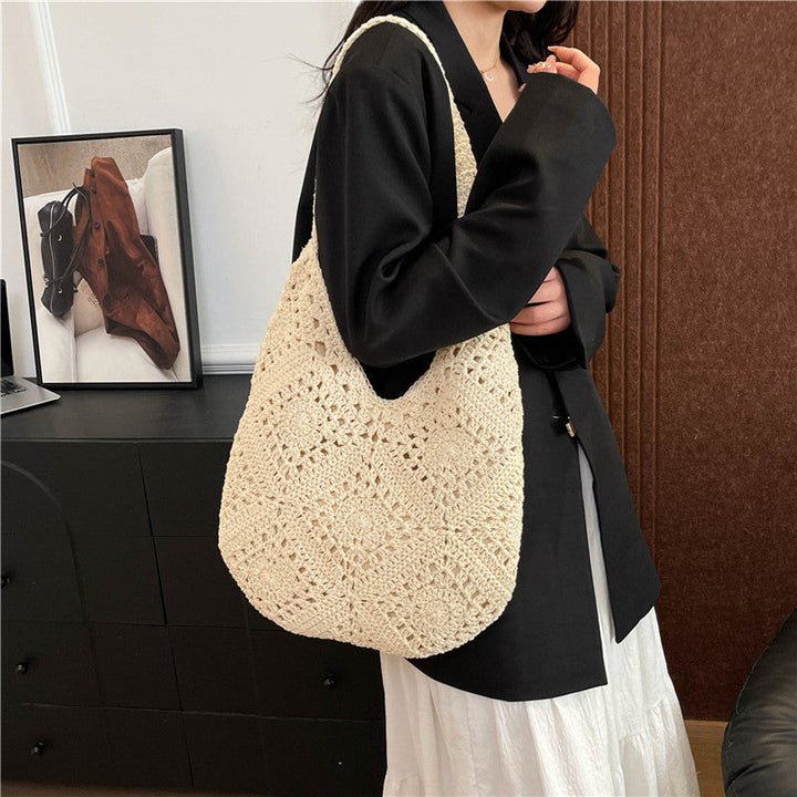 Hand-knotted shoulder bag with airy structure Kalsten