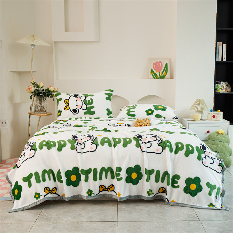 Women Patterned Blanket made of Soft Cotton Kalsten