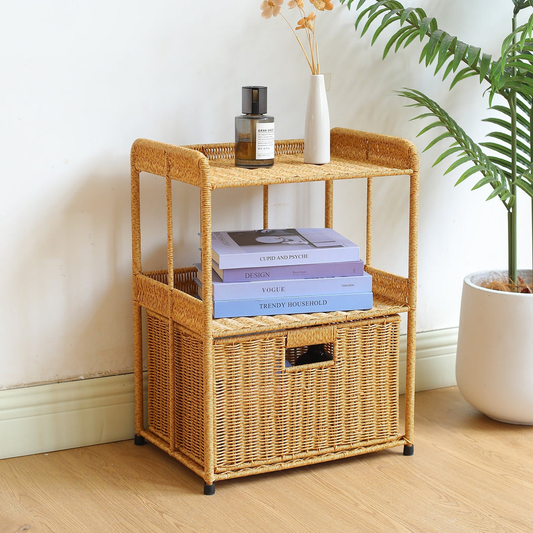 Three-Tier Open Weave Storage Rack Kalsten