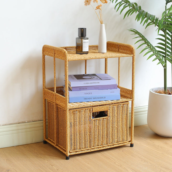 Three-Tier Open Weave Storage Rack Kalsten