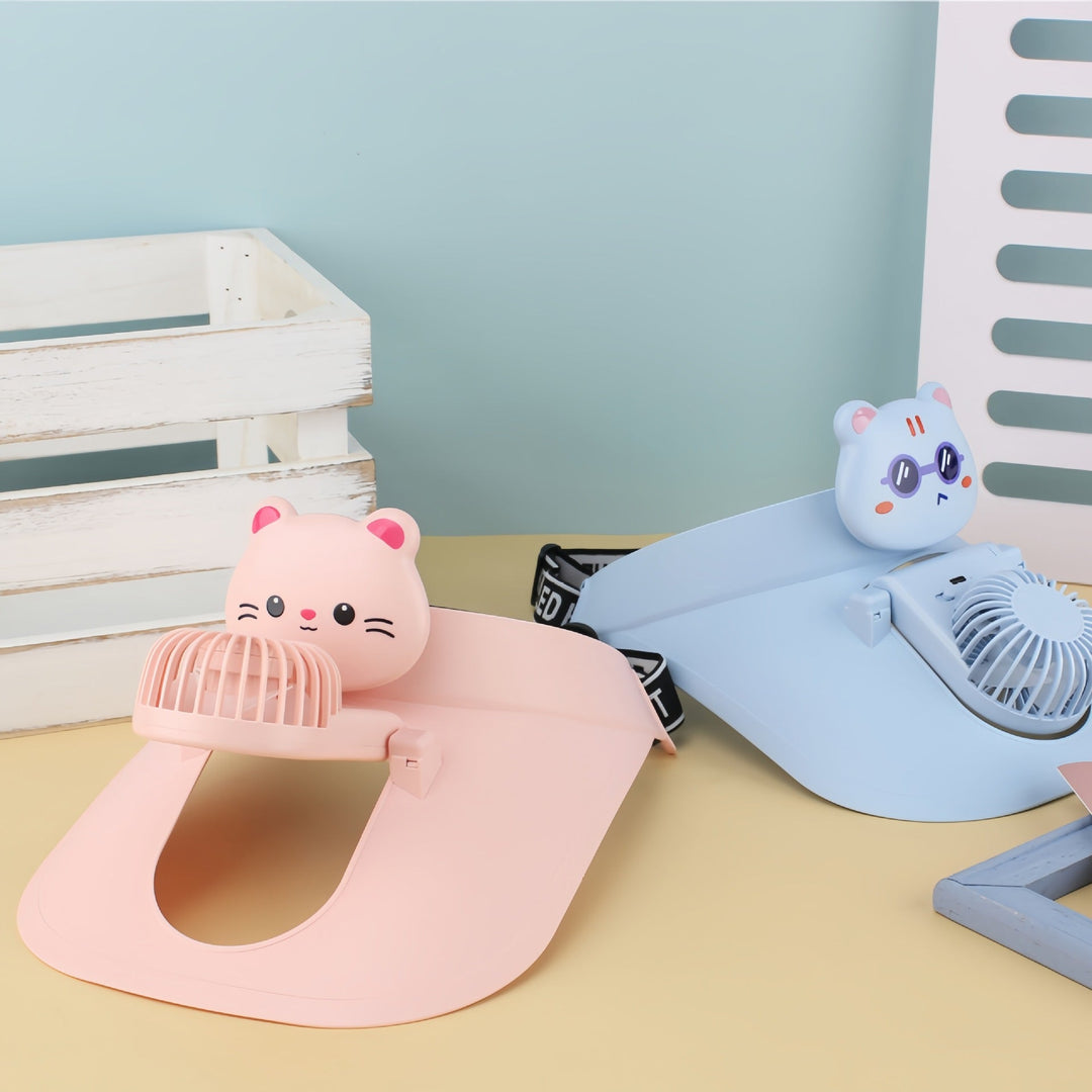 Women's Portable Handheld Fan with Panda Design Kalsten