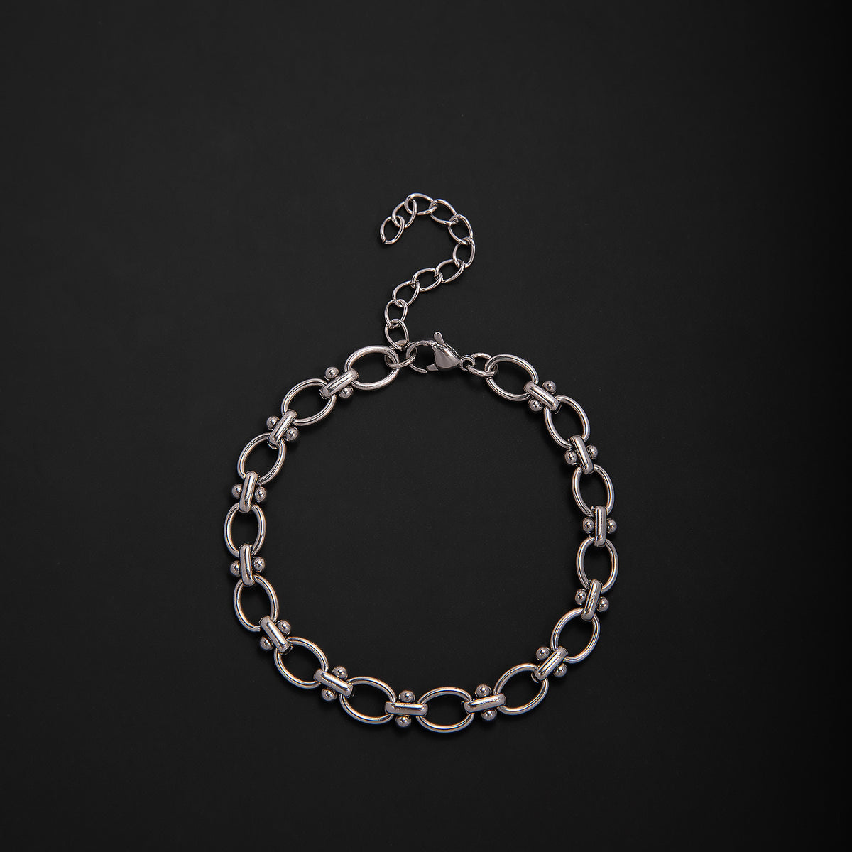 Elegant Geometric Link Bracelet Acalora