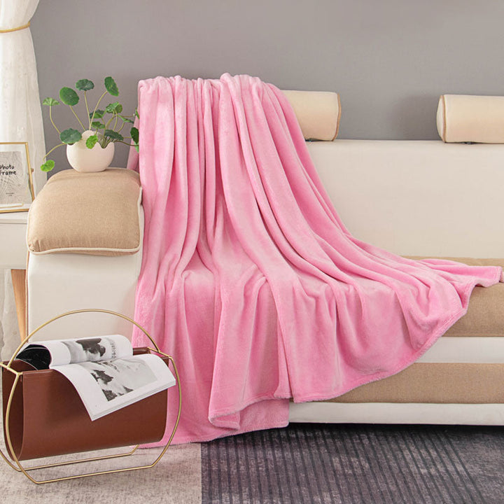 Ladies luxurious fleece blanket with soft texture Kalsten