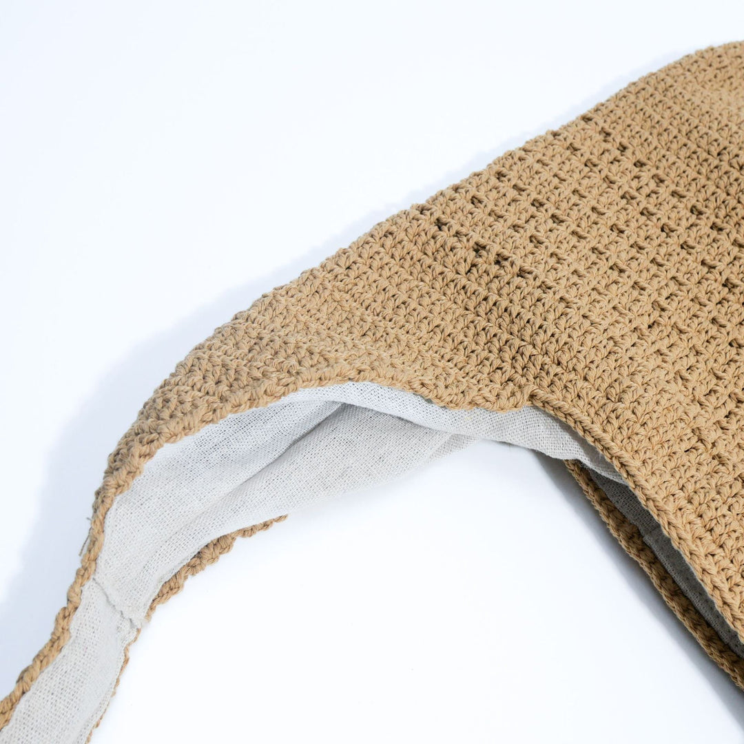 Handmade macrame shoulder bag with ergonomic shoulder strap Kalsten