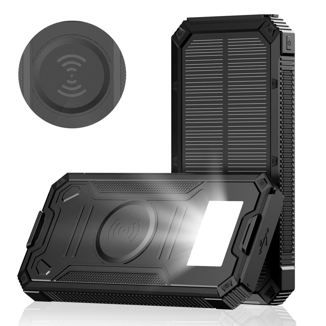 Portable Solar Power Bank with Fast Charging Function and Wireless Charging Adapter Kalsten