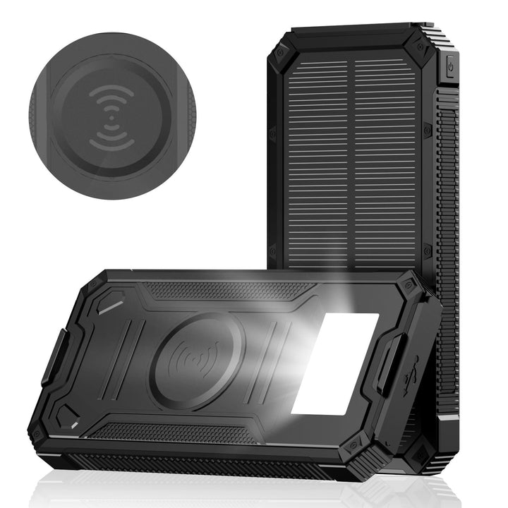 Portable Solar Power Bank with Fast Charging Function and Wireless Charging Adapter Kalsten