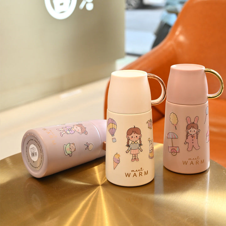 Ladies Insulated Carafe with Colorful Motif Design Kalsten