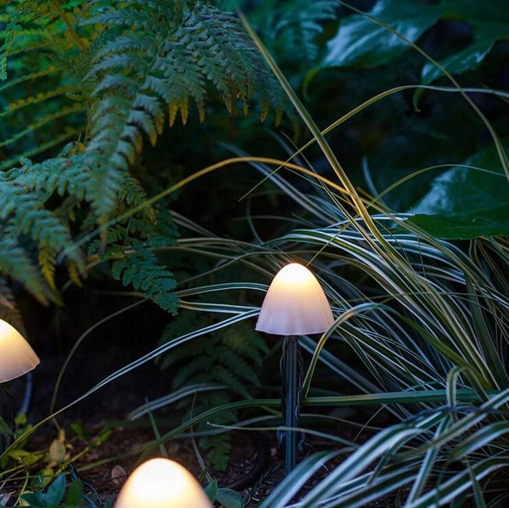 Contemporary Creative Plastic Solar LED Mushroom Lights String Lights For Outdoor Patio | Kalsten
