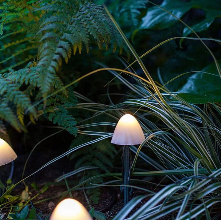 Contemporary Creative Plastic Solar LED Mushroom Lights String Lights For Outdoor Patio | Kalsten