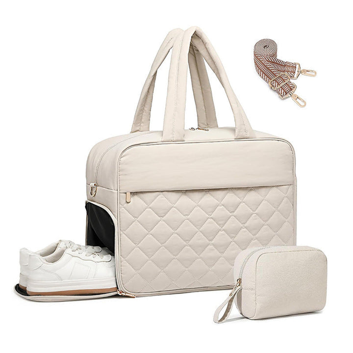 Multifunctional sports and travel bag with separate shoe and cosmetic pouch Kalsten