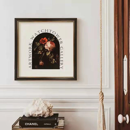 Framed Vintage Art Print with Woman at Piano