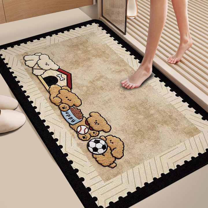 Fun Cat-Themed Bath Mat Kalsten