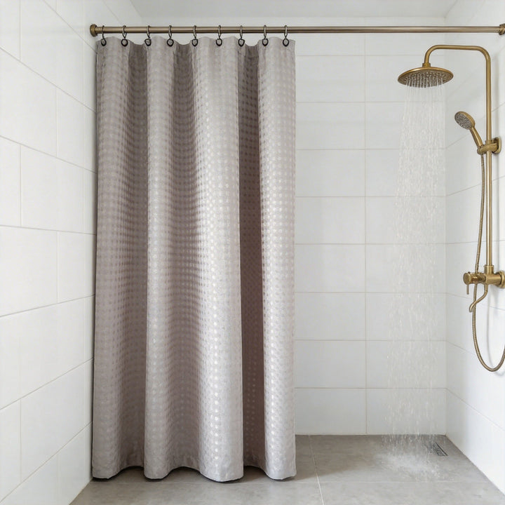Textured Bathroom Shower Curtain Kalsten