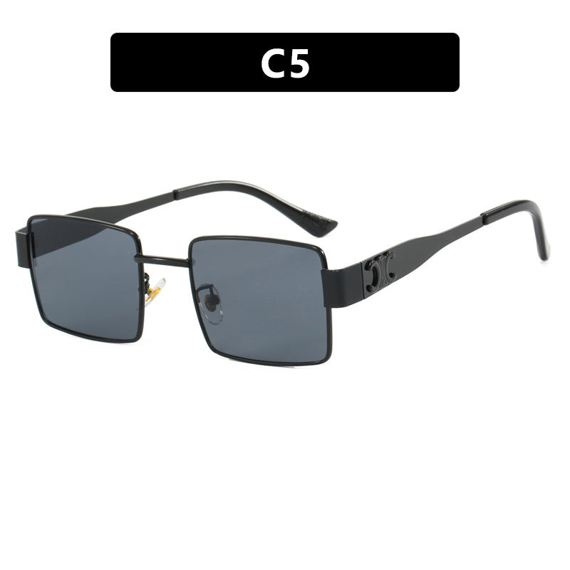 Women's fashionable rectangular sunglasses with high-quality metal frame and polarized lenses Kalsten