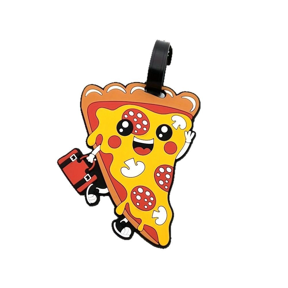 Playful Pizza Slice Luggage Tag Kalsten