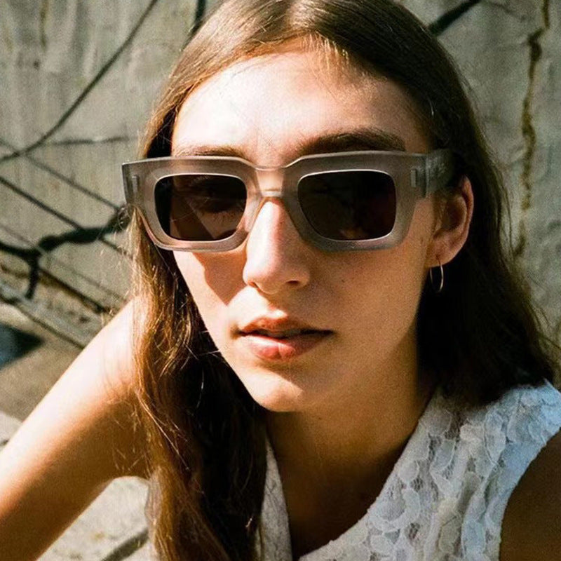 Ladies stylish square sunglasses with eye-catching leopard print Kalsten