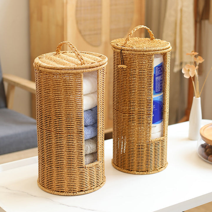 Decorative Woven Storage Cylinder Kalsten