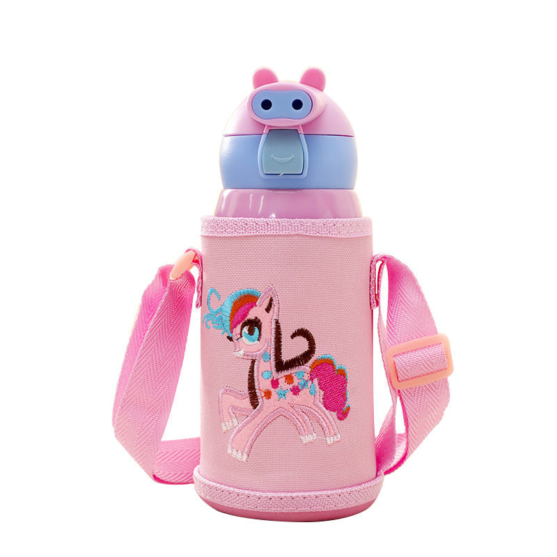 Women's Insulated Water Bottle with Playful Bunny Design Kalsten