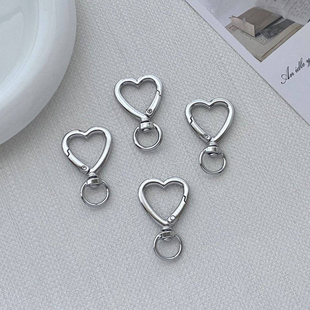 Heart-Shaped Clip Hook Keychain Kalsten