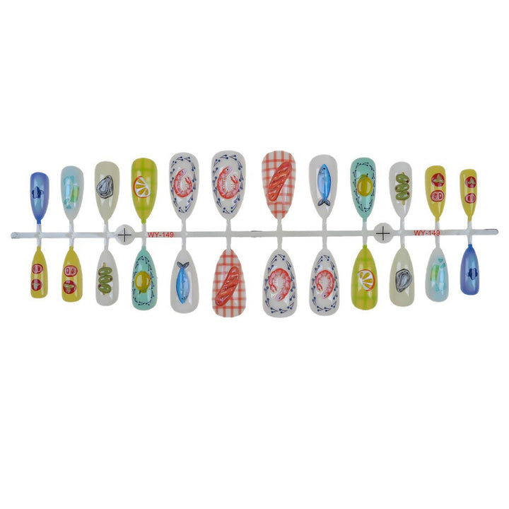 Artistic Ocean-Inspired Press-On Nails Kalsten
