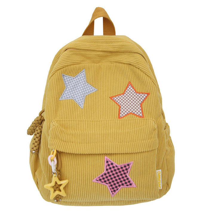 Casual Star-Embellished School Backpack Kalsten