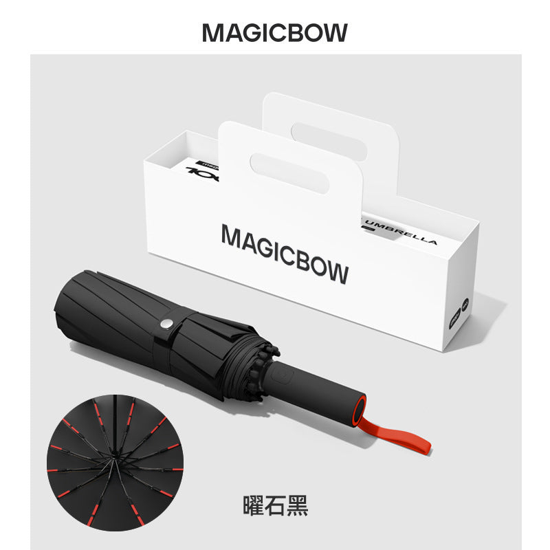 Ladies Automatic Folding Umbrella with Robust Design and Wind Resistance Kalsten