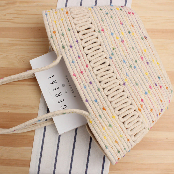 Stylish Bast Crossbody Bag with Colorful Accents Kalsten