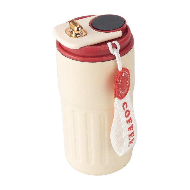 Ladies insulated coffee mug with practical grip loop Kalsten