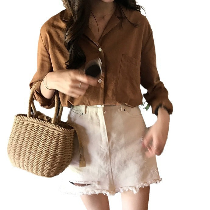 Handcrafted rattan bag with refined details Kalsten