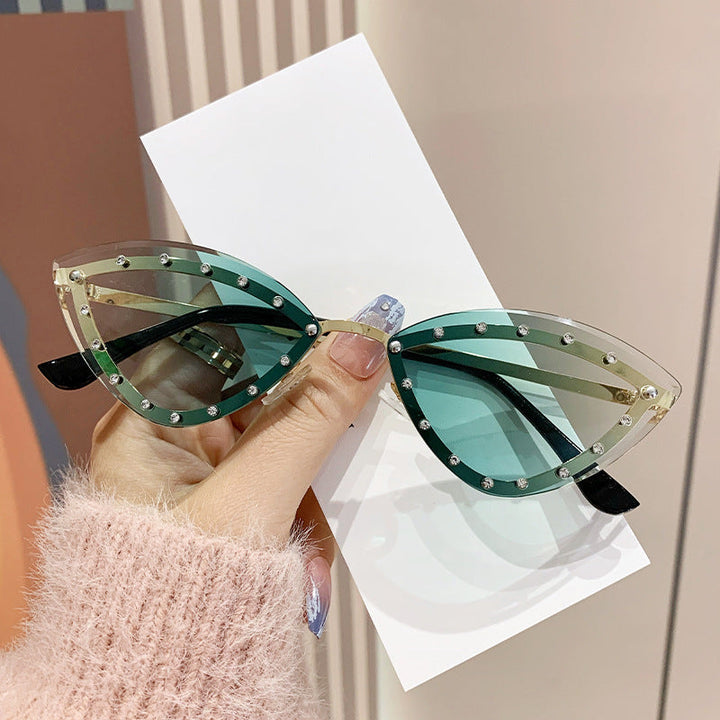 Women's Cat-Eye Sunglasses with Sparkling Crystal Accents Kalsten