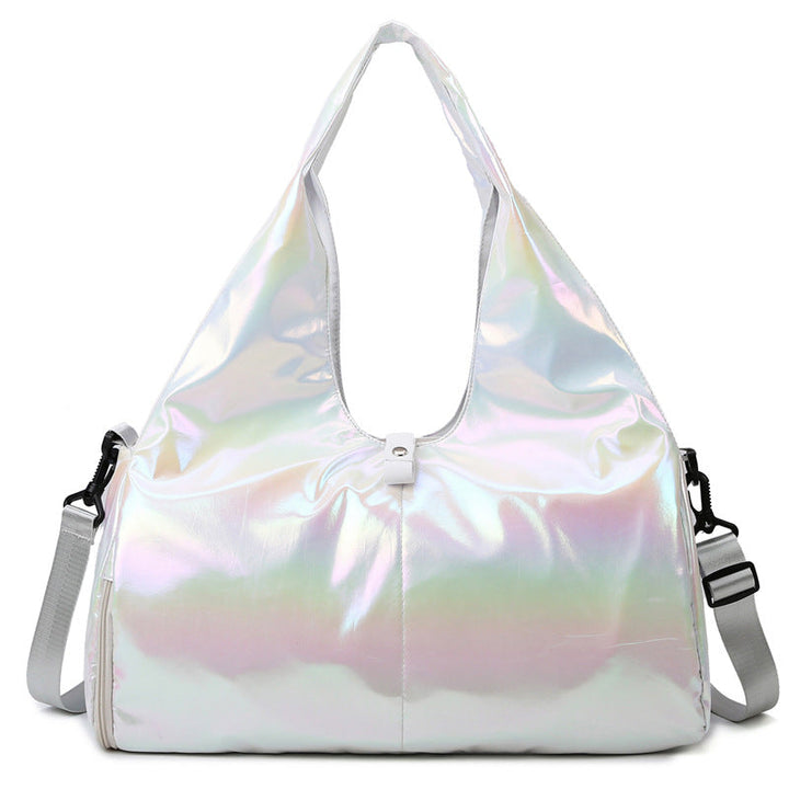 Iridescent Multi-Pocket Travel Tote Bag Kalsten