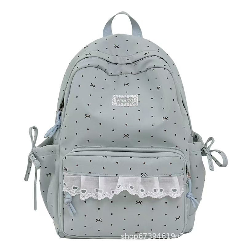 Decorative Ruffled Backpack Kalsten