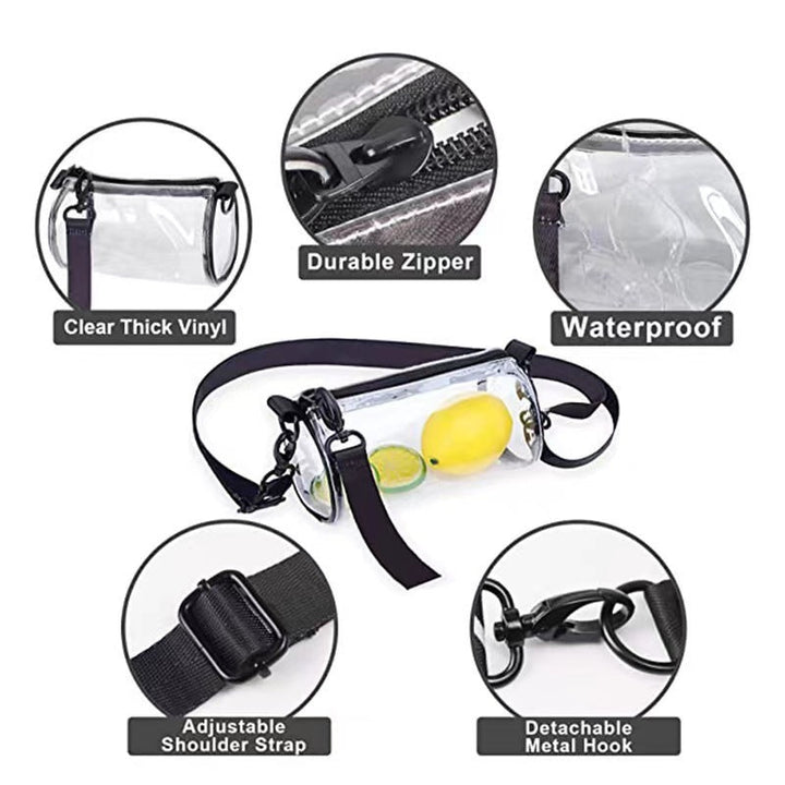 Transparent Handbag with Adjustable Shoulder Strap Kalsten