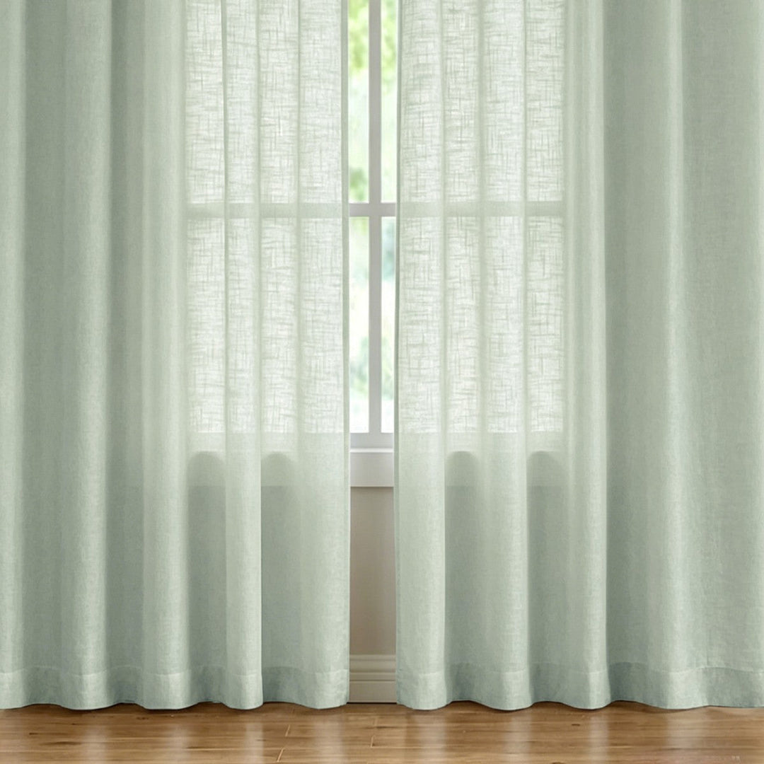 Sheer Linen Window Curtains Kalsten
