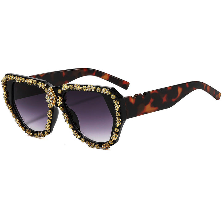 Women's fashionable sunglasses with opulent crystal frame Kalsten