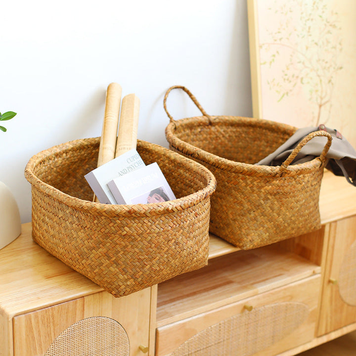 Eco-Friendly Round Woven Storage Basket Kalsten