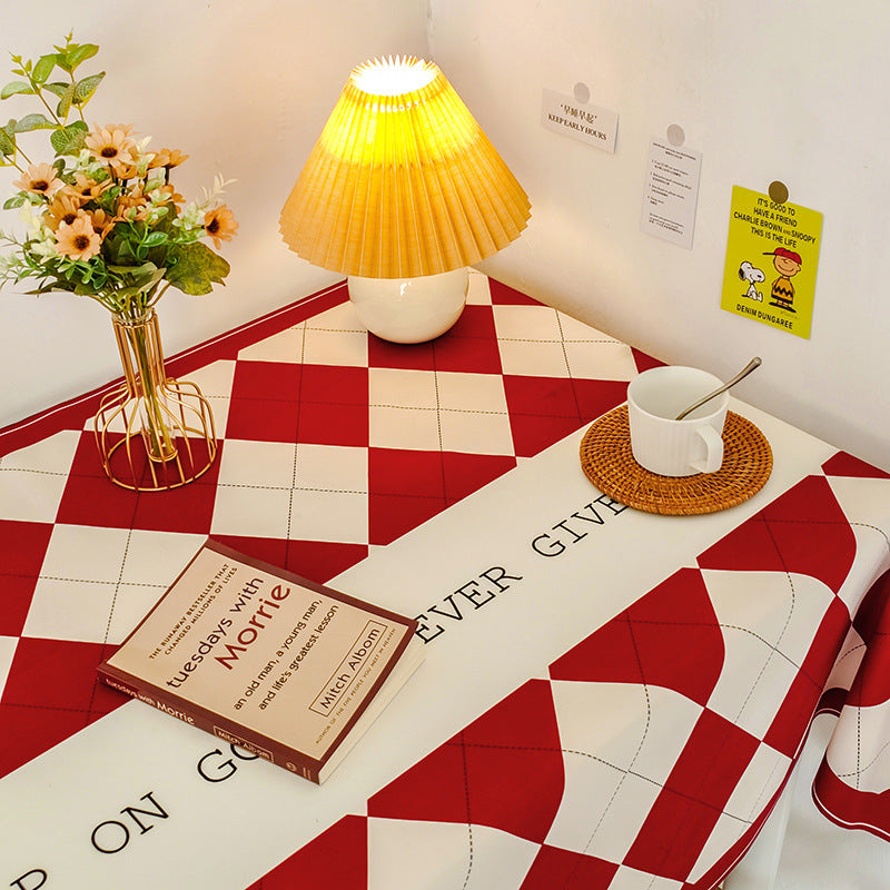 Checkered Pattern Dining Table Cloth