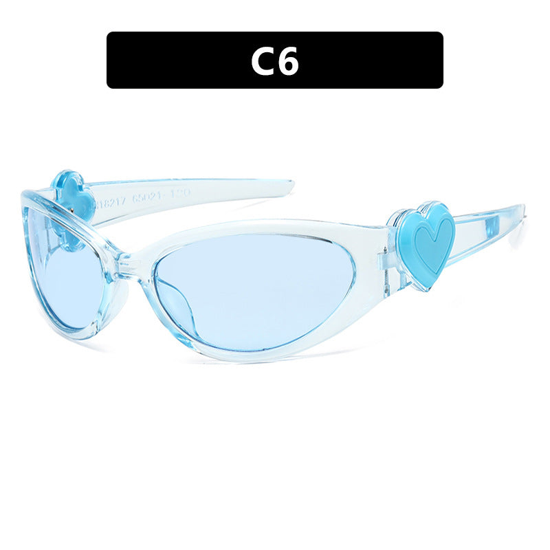 Ladies fashionable sunglasses with heart-shaped detail Kalsten