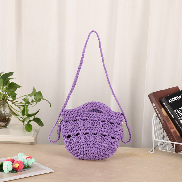 Handcrafted shoulder bag with unique knit design Kalsten