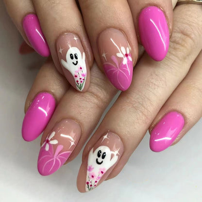 Halloween Nail Art Set with Creative Designs and Sparkling Details Acalora