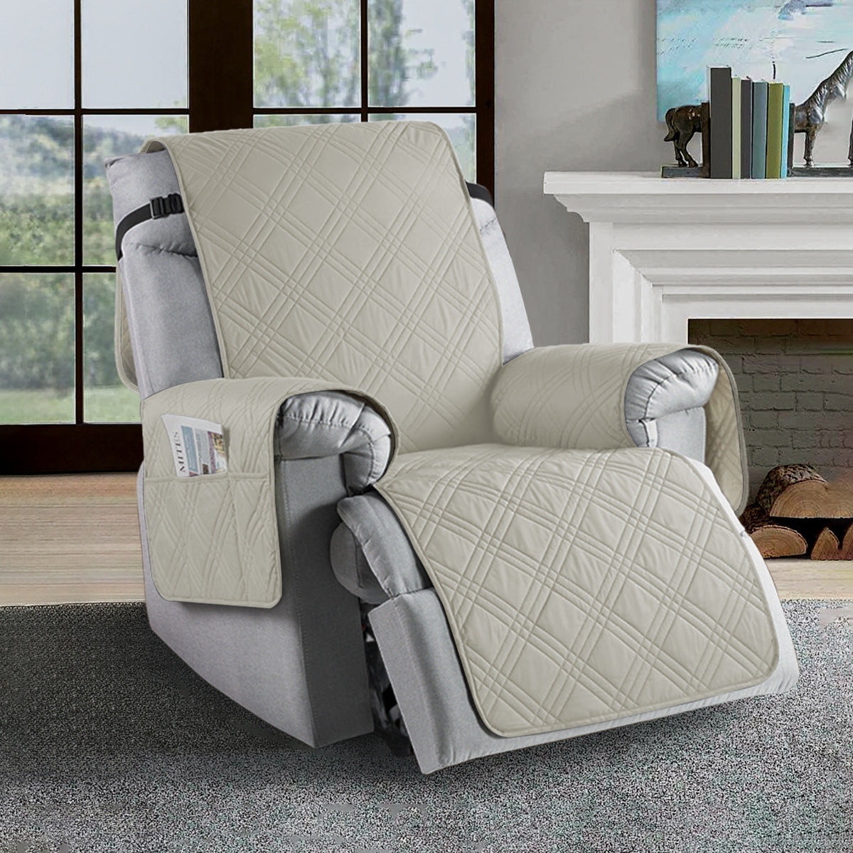 Skanto | Waterproof Recliner Cover | Durable Microfiber, Stain-Resistant & Universal Fit for Home Protection