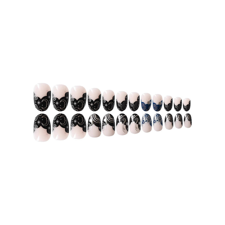 Artistic Floral Gel Press-On Nails Kalsten