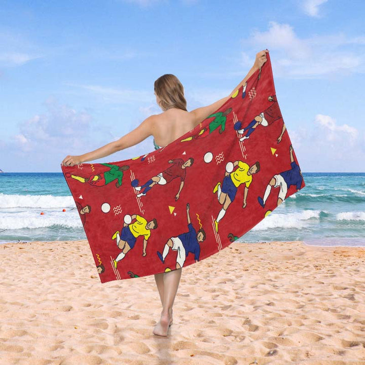 Beach towel in creative wave pattern Kalsten