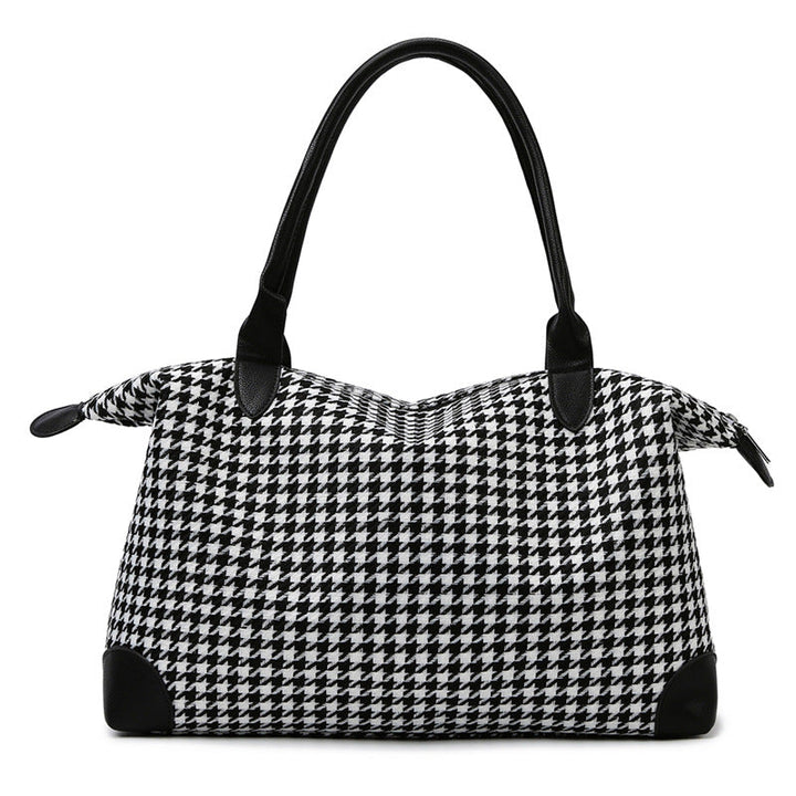 Fashionable handbag in timeless houndstooth pattern Kalsten
