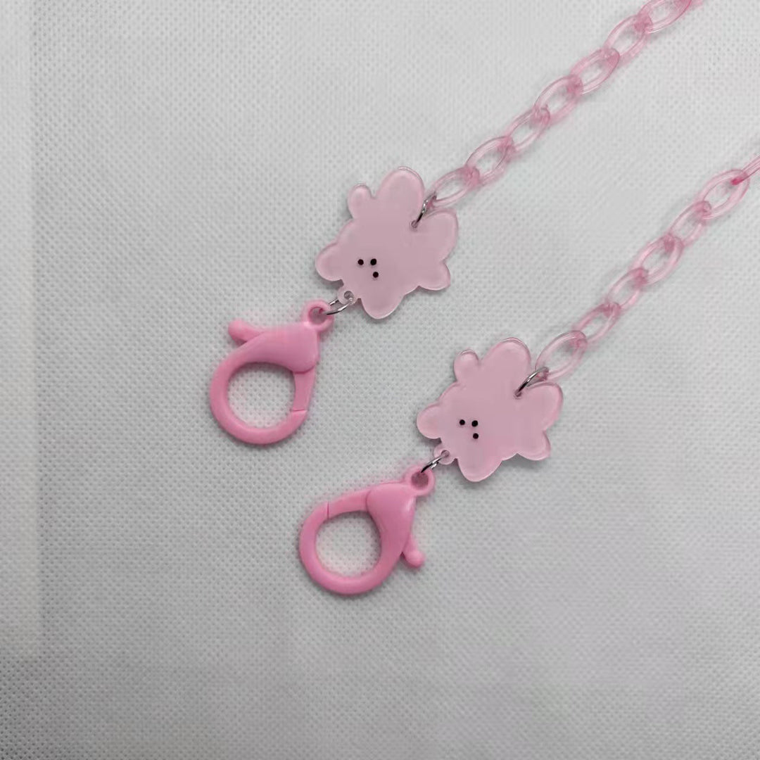Playful glasses holder chain with floral motif Kalsten
