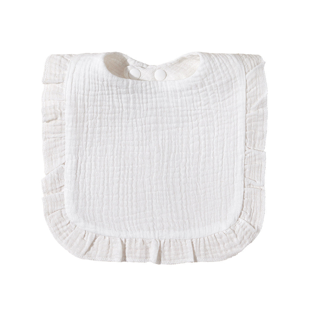 Soft Ruffled Muslin Baby Bib kalsten